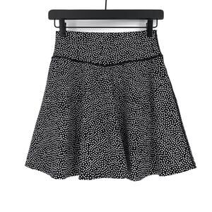 NWT BUFFBUNNY Succulent Skort Black White Polka Dot M